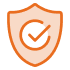 Shield checkmark icon.