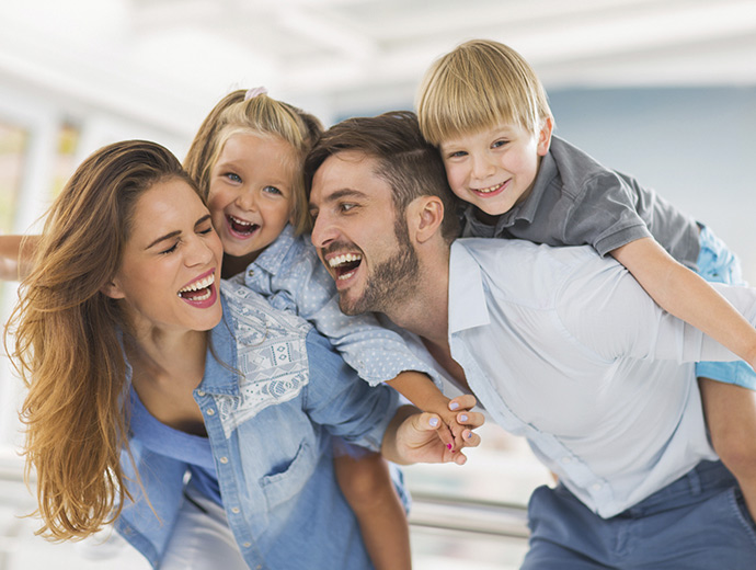 Happy family.