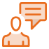 Person chat icon.